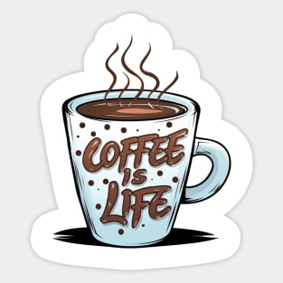 Coffee shirt Sticker